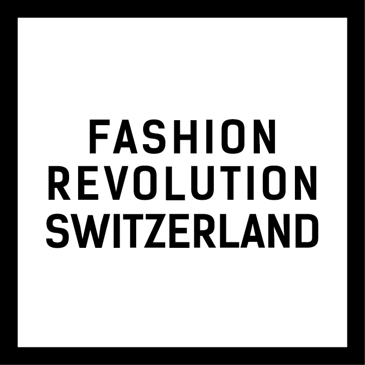 Logo Fashion Revolution Switzerland weiss schwarz