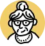 Ältere Frau Avatar Icon