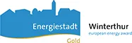 Eenergie Stadt Gold Winterthur logo blau und gold