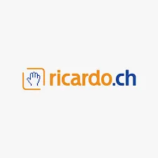 Logo Ricardo.ch mit Hand orange blau