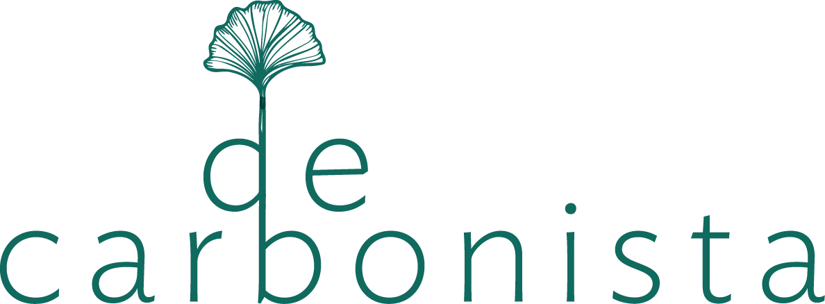 Decarbonista Logo mit Pflanze